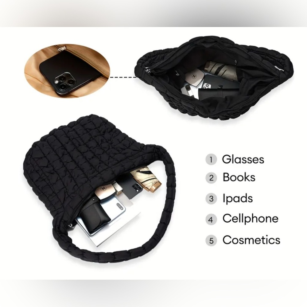 🖤New🖤 Black Quilted Crossbody - Picture 3 of 6